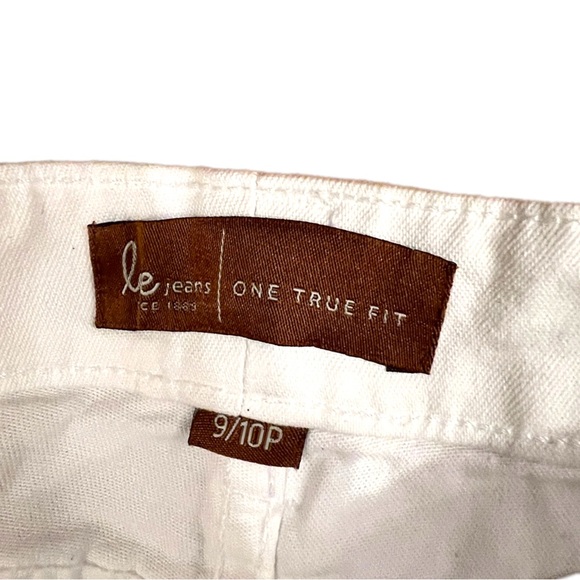 LEE JEANS One True Fit Slim Low Rise Slight Flare White Jeans NWT 9/10 Petite - Picture 5 of 10
